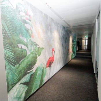 Bürogestaltung mit Tapeten von Skinwall und LondonArt - Interior Design Daunenspiel Wien