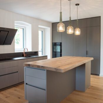 Umbau und Interior Design Konzept Küchengestaltung Privathaus Bezirk Baden Himmel&Erde Daunenspiel