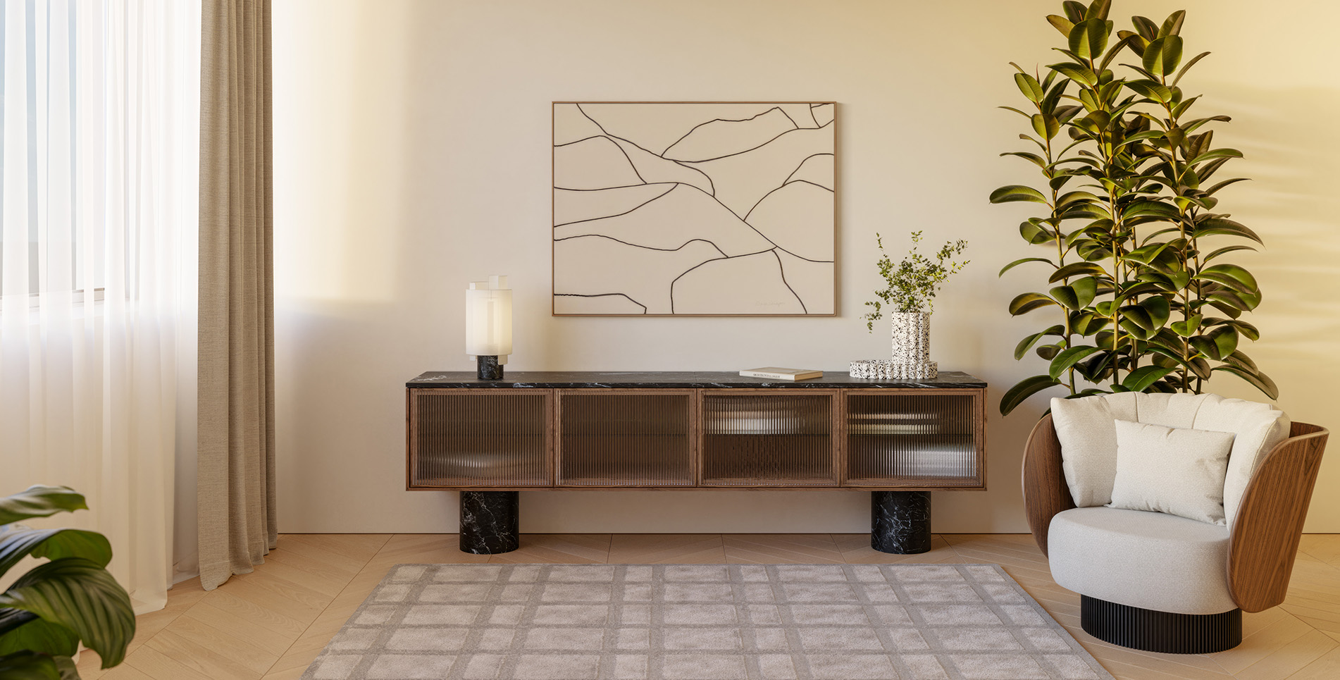 Punt Sideboard mit Loungechair